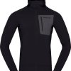 Outdoor Clothing NORRONA | Norrona Falketind Power Grid Hood M'S Caviar Black