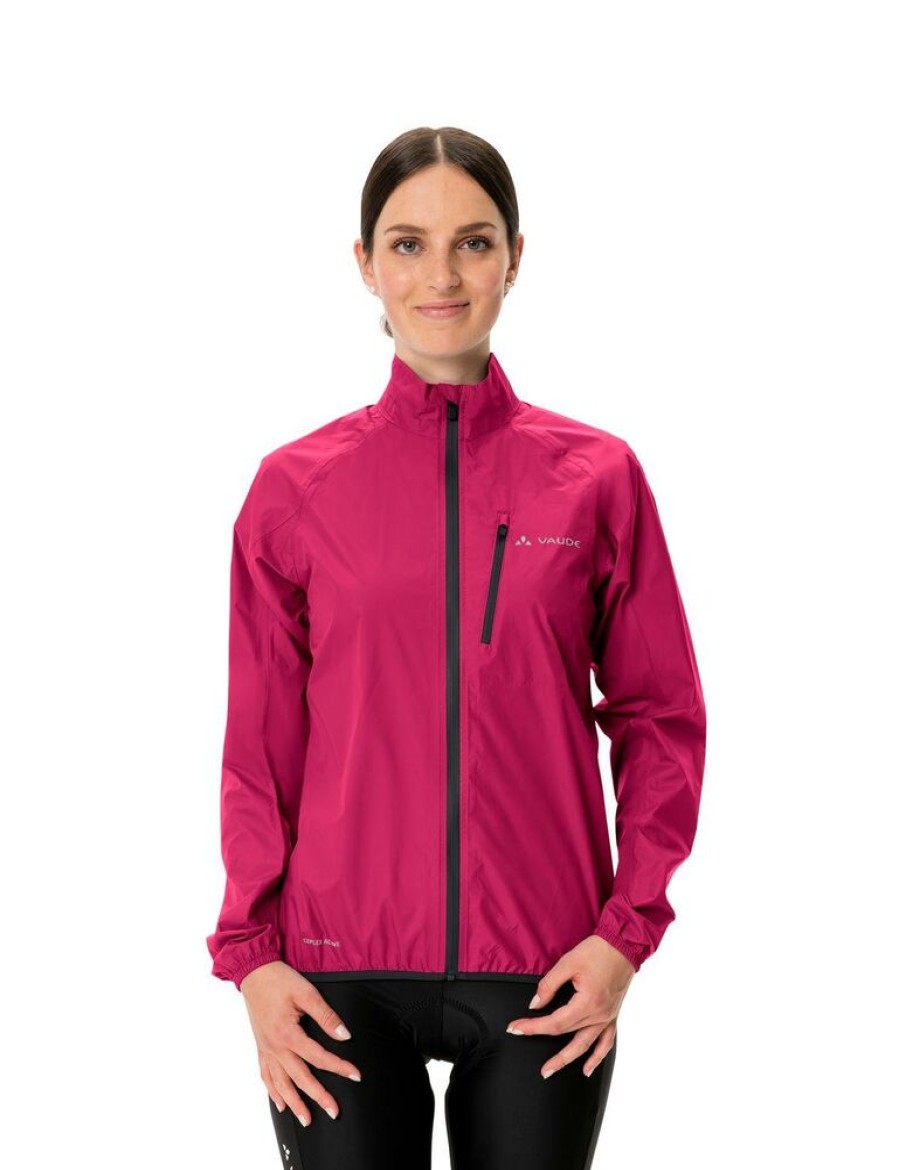 Outdoor Clothing VAUDE | Vaude Wo Drop Jacket Iii - Waterproof Cycling Jacket Bramble