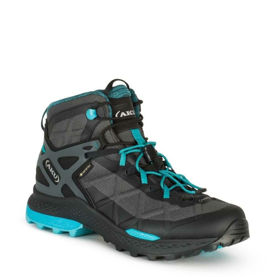 Shoes AKU | Aku Rocket Mid Gtx W'S Black/Turquoise