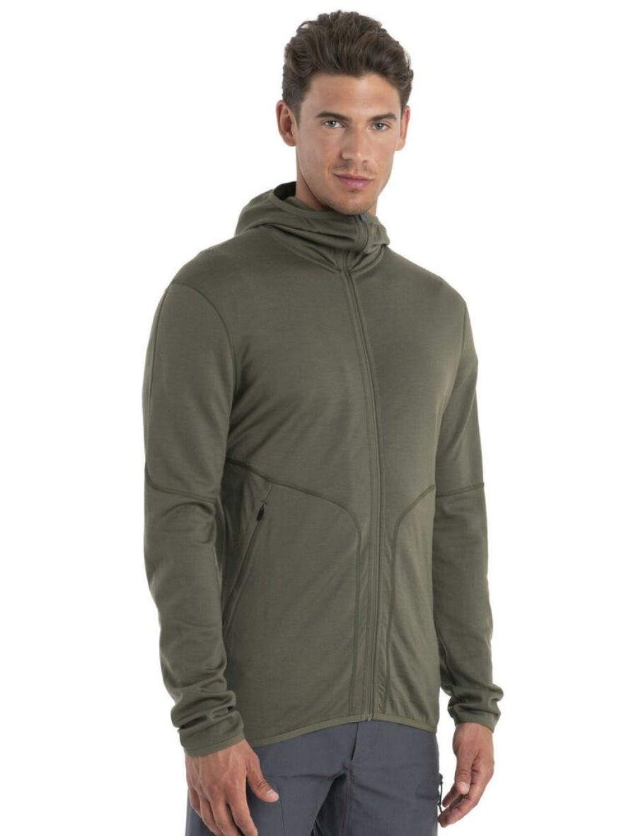 Outdoor Clothing ICEBREAKER | Icebreaker M Merino 560 Elemental Ii Ls Hoody Loden