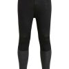 Outdoor Clothing ICEBREAKER | Icebreaker M 125 Zoneknit Leggings Black/Jet Hthr/Cb