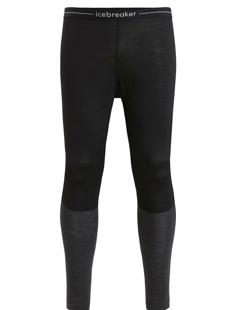 Outdoor Clothing ICEBREAKER | Icebreaker M 125 Zoneknit Leggings Black/Jet Hthr/Cb