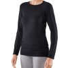 Outdoor Clothing FALKE | Falke Maximum Warm Longsleeved Shirt Women Comfort 33041 Black