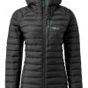 Outdoor Clothing RAB | Rab Microlight Alpine Long Jacket Wmns Black