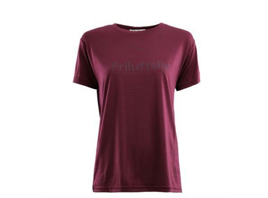 Outdoor Clothing ACLIMA | Aclima Lightwool Classic Tee Friluftsliv Women Zinfandel