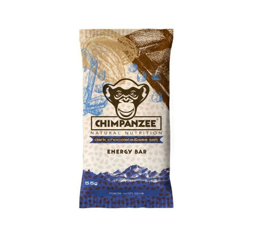 Kamperen CHIMPANZEE | Chimpanzee Energy Bar Dark Chocolate Sea Salt Diverse