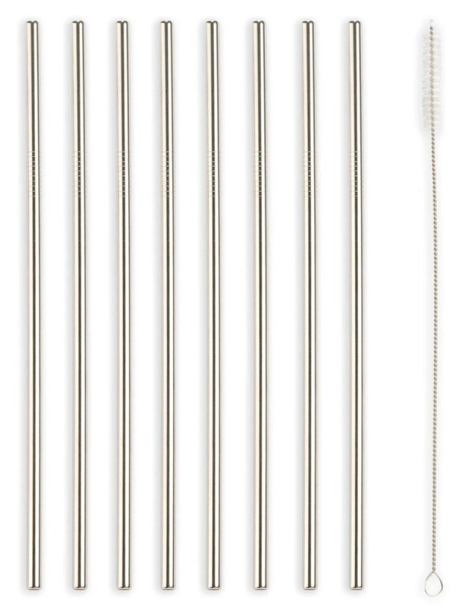 Kamperen KIKKERLAND | Kikkerland Stainless Straws S/10 Diverse