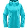 Outdoor Clothing HAGLOFS | Haglofs Tjarn Jacket Women Maui Blue