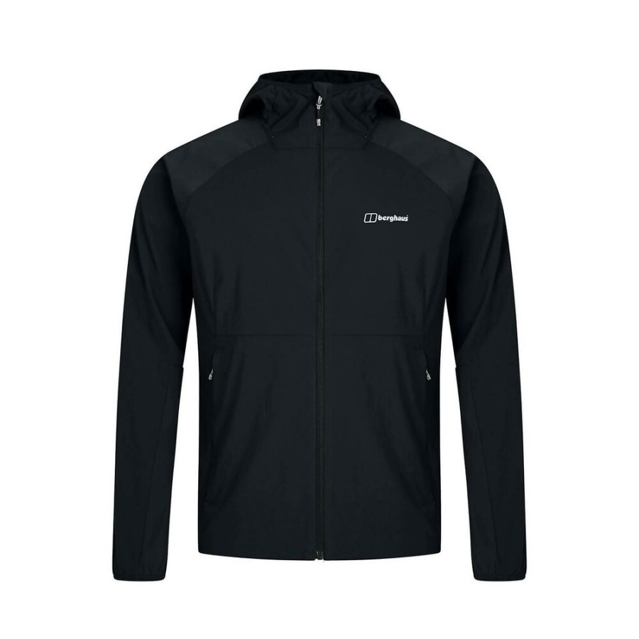 Outdoor Clothing BERGHAUS | Berghaus Theran Fz Hooded Jacket Black/Black