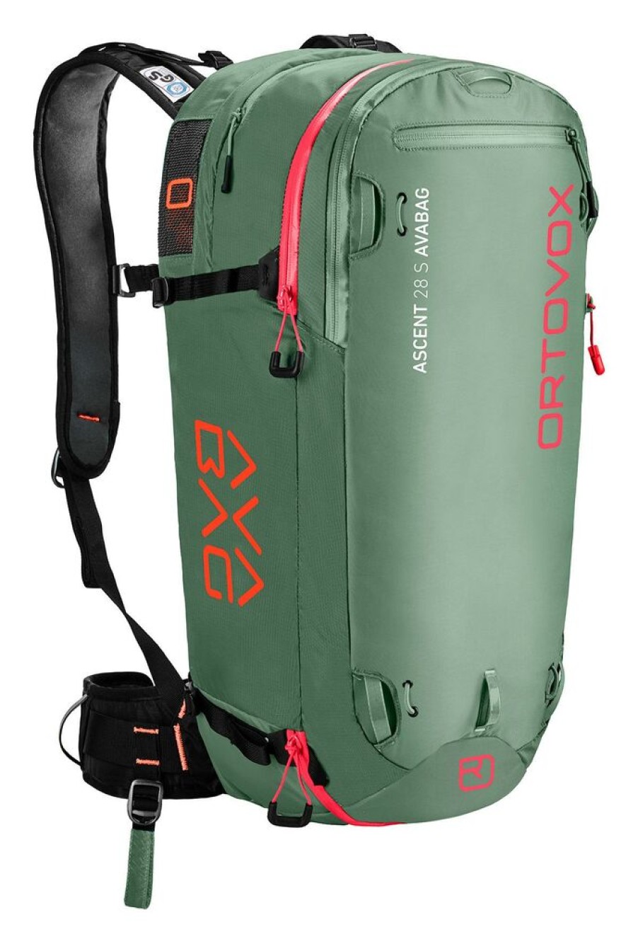 Backpacks&Bags ORTOVOX | Ortovox Ascent 28 S Avabag - Skirugzak Excl Unit Green-Isar