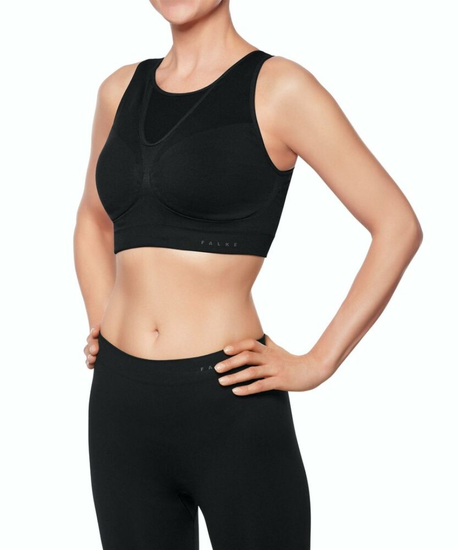 Outdoor Clothing FALKE | Falke Bra Top Cup C/D Black