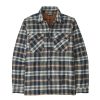 Outdoor Clothing PATAGONIA | Patagonia M´S Insulated Organic Cotton Mw Fjord Flannel Shirt Fields New Navy