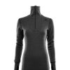 Outdoor Clothing ACLIMA | Aclima Doublewool Polo W.Zip Women Marengo/Jet Black