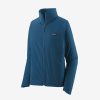 Outdoor Clothing PATAGONIA | Patagonia W'S R1 Crossstrata Jacket Lagom Blue