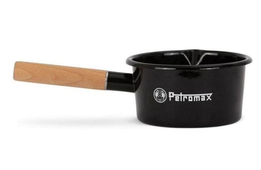 Kamperen PETROMAX | Petromax Petromax Emaille Pan Zwart 0.5L Diverse