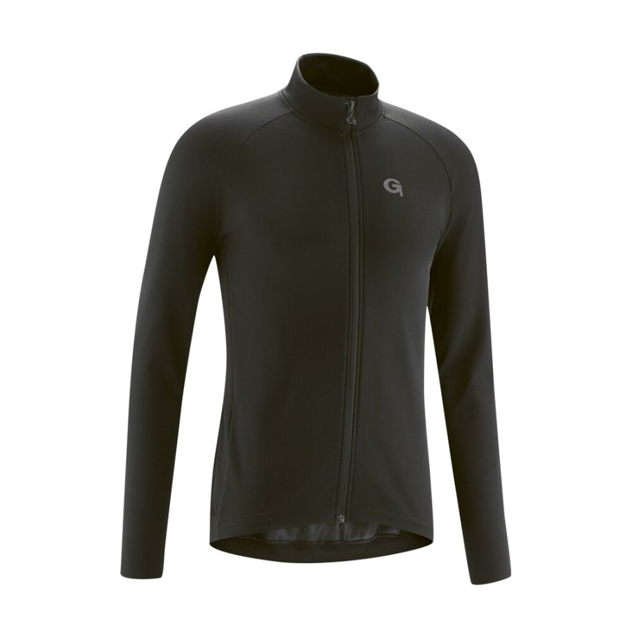 Outdoor Clothing GONSO | Gonso Tavora Thermo Bike Shirt Ls Fz Black