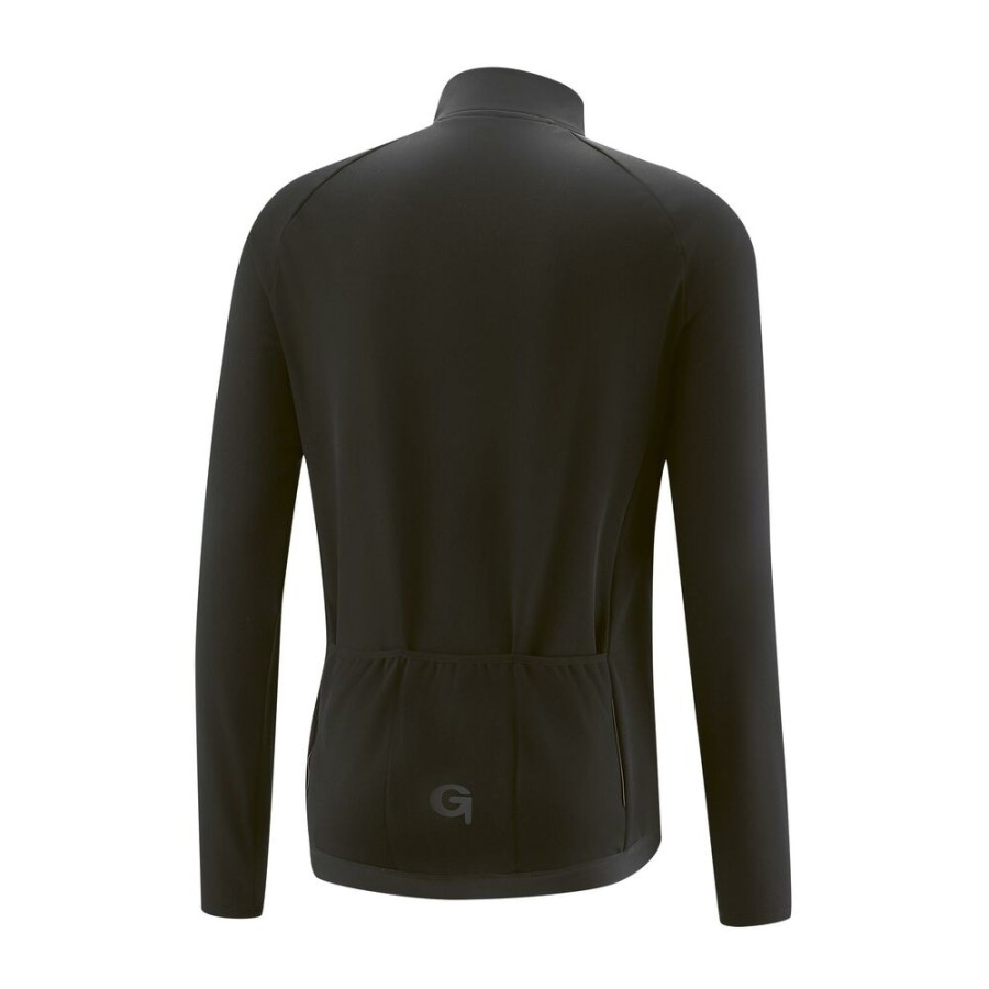 Outdoor Clothing GONSO | Gonso Tavora Thermo Bike Shirt Ls Fz Black