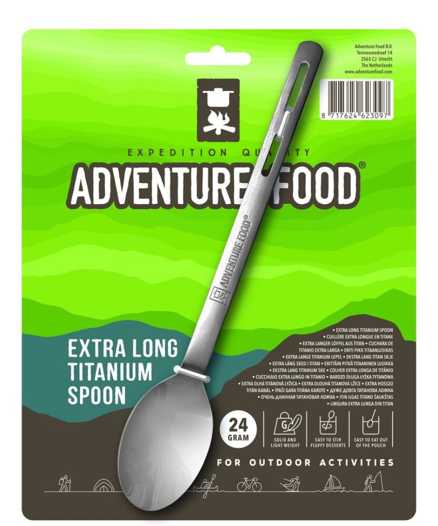 Kamperen ADVENTURE FOOD | Adventure Food Adventure Food Extra Long Titanium Spoon 1X Diverse