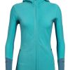 Outdoor Clothing ICEBREAKER | Icebreaker Wmns Descender Ls Zip Hood