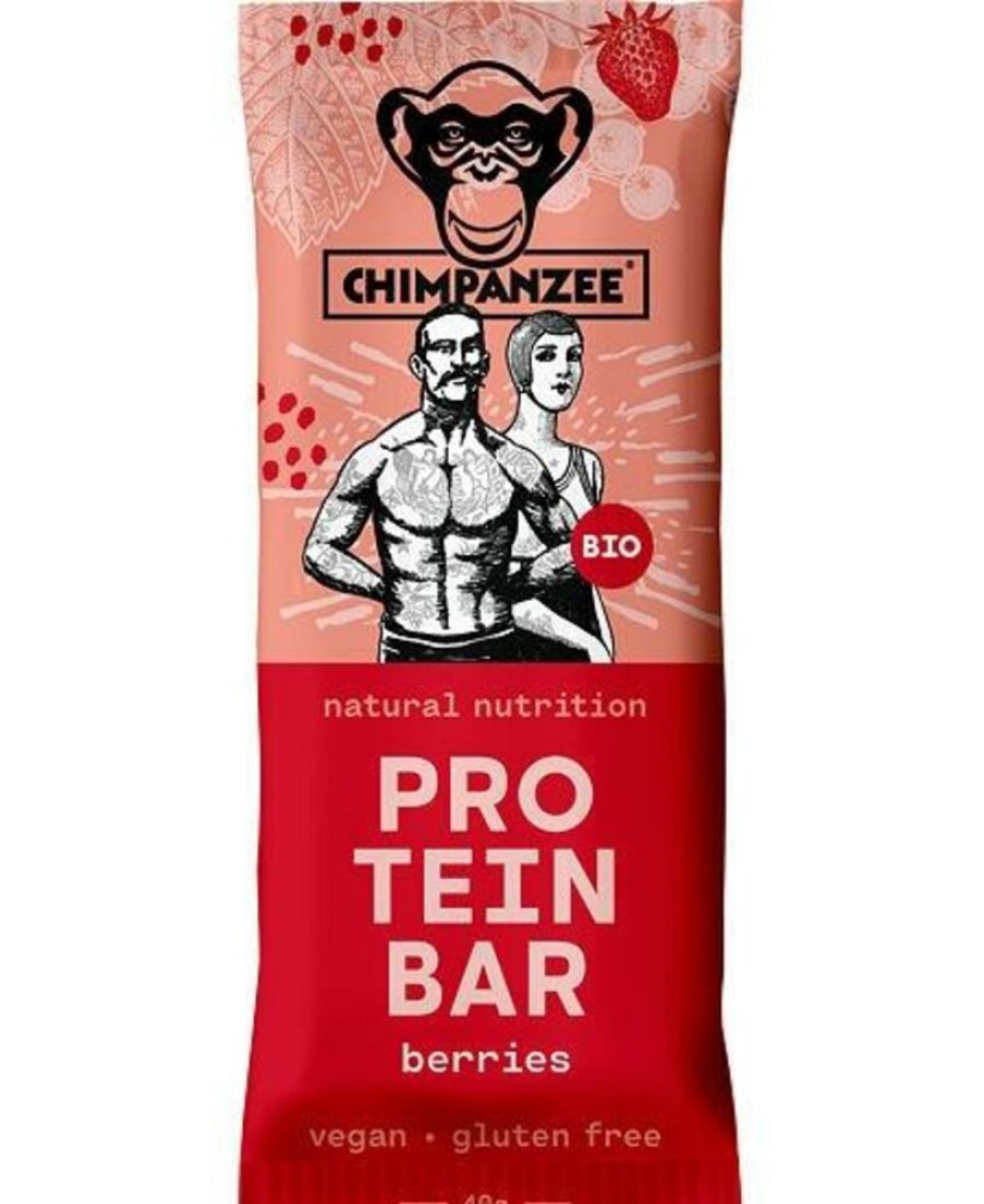 Kamperen CHIMPANZEE | Chimpanzee Organic Protein Bar Berries Diverse