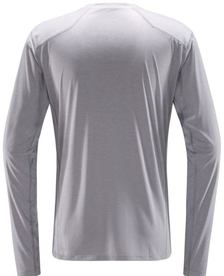 Outdoor Clothing HAGLOFS | Haglofs Ridge Ls Tee Men Concrete Solid