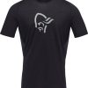 Outdoor Clothing NORRONA | Norrona Fjora Wool T-Shirt M Caviar Black