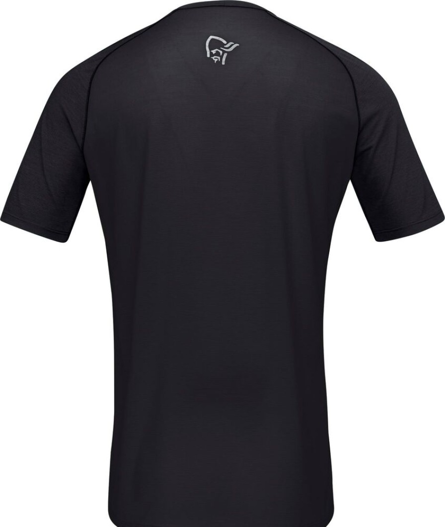 Outdoor Clothing NORRONA | Norrona Fjora Wool T-Shirt M Caviar Black