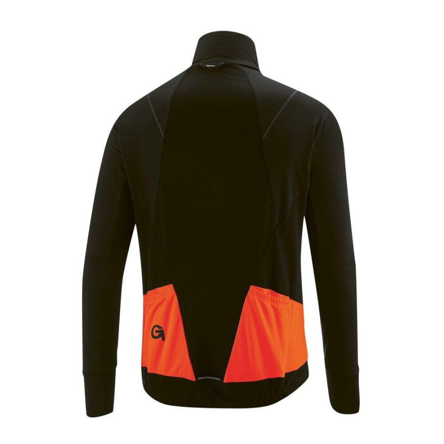 Outdoor Clothing GONSO | Gonso Bavella Bike Shirt Ls Fz Shocking-Orange