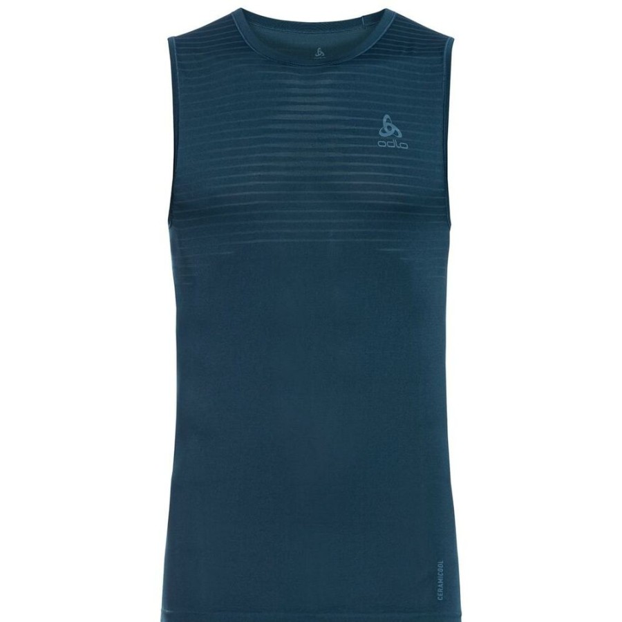 Outdoor Clothing ODLO | Odlo Bl Top V-Neck Singlet Perf 188472