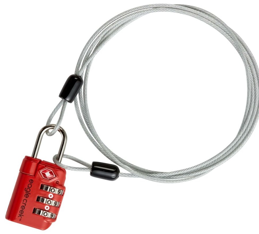 Travel EAGLE CREEK | Eagle Creek Tsa 3 Dial Lock & Cable Cijferslot Met Kabel Graphite