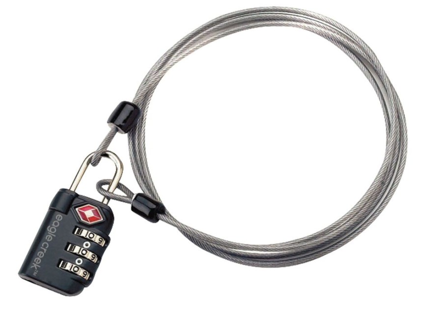 Travel EAGLE CREEK | Eagle Creek Tsa 3 Dial Lock & Cable Cijferslot Met Kabel Graphite