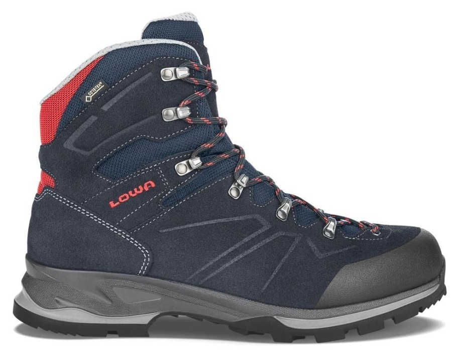 Shoes LOWA | Lowa Baldo Gtx Mountain Hiking Shoe Navy/Red