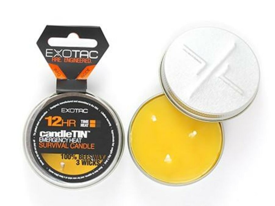 Equipment EXOTAC | Exotac Candletin Slow Burn Small Waxinelicht Bijenwax Several