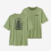 Outdoor Clothing PATAGONIA | Patagonia M'S Cap Cool Daily Graphic Shirt - Lands Tree Trotter: Salvia Green X-Dye