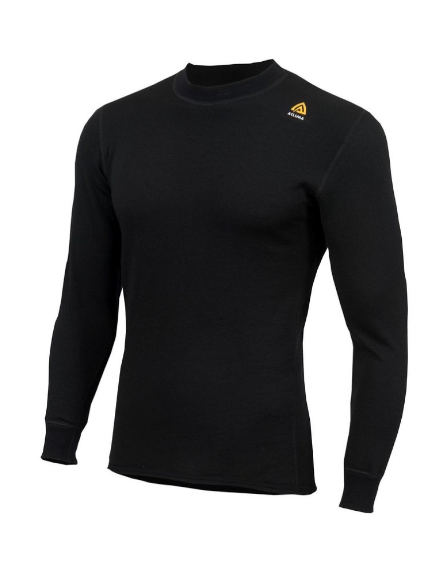 Outdoor Clothing ACLIMA | Aclima Hotwool Crew Neck Jet Black