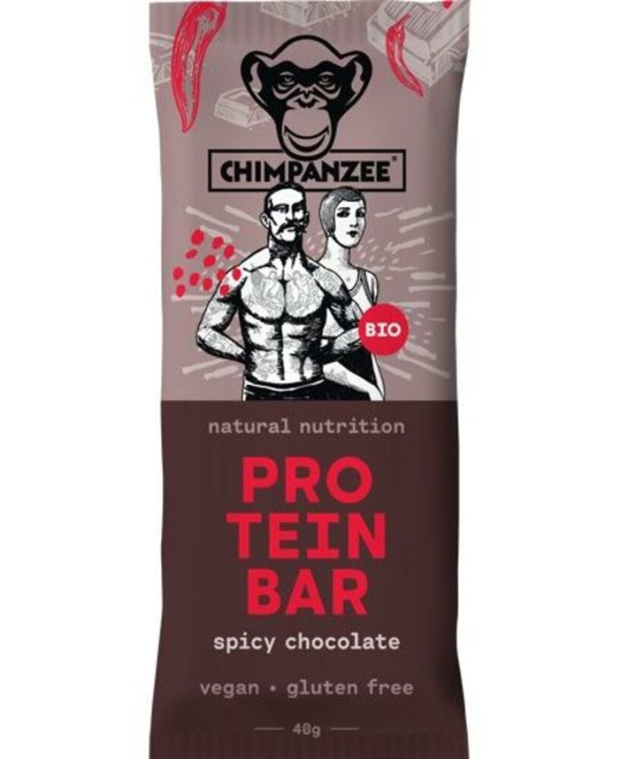 Kamperen CHIMPANZEE | Chimpanzee Organic Protein Bar Spicy Chocolate Diverse