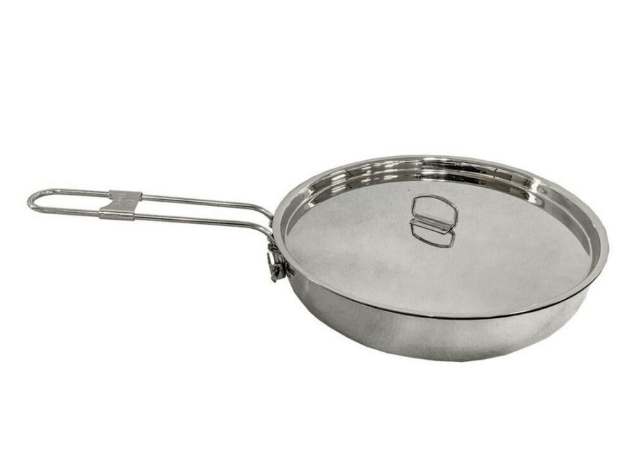 Kamperen PATHFINDER | Pathfinder Foldable Stainless Steel Frying Pan With Lid Diverse