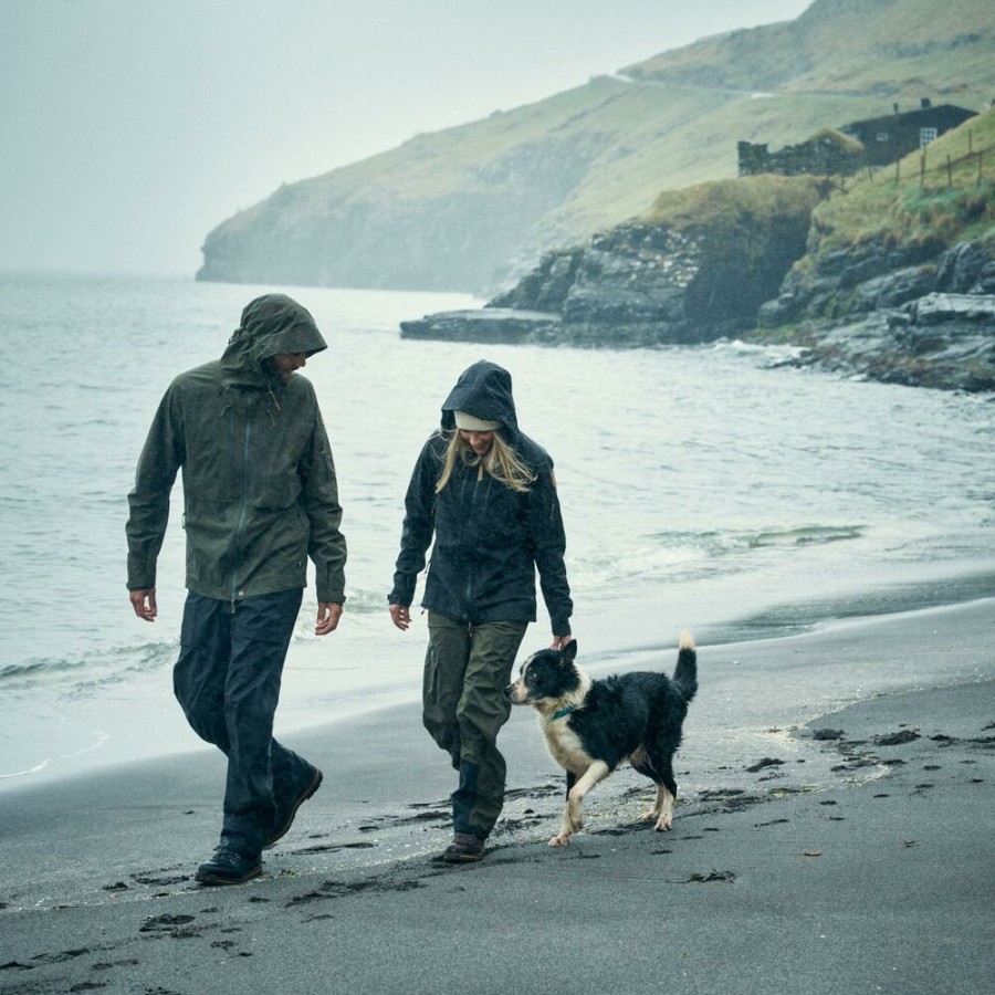 Outdoor Clothing FJALLRAVEN | Fjallraven Keb Eco-Shell Jacket W Dark Navy