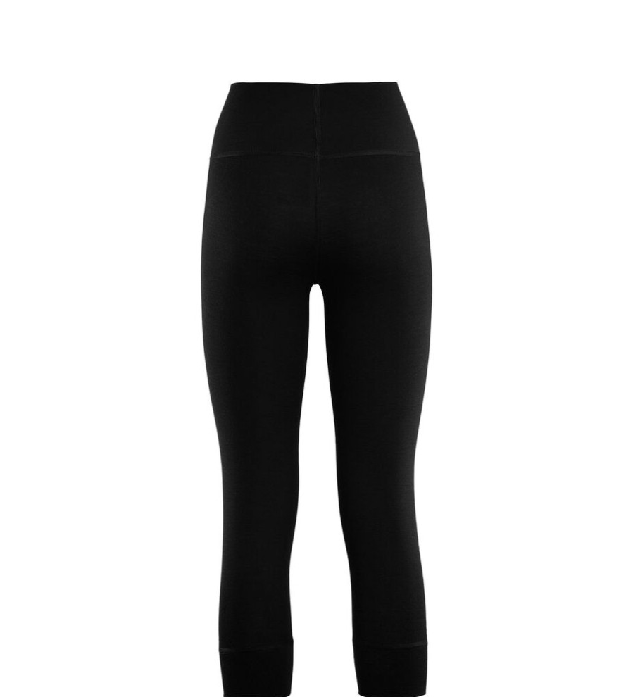 Outdoor Clothing ACLIMA | Aclima Warmwool 3/4 Longs Woman Jet Black