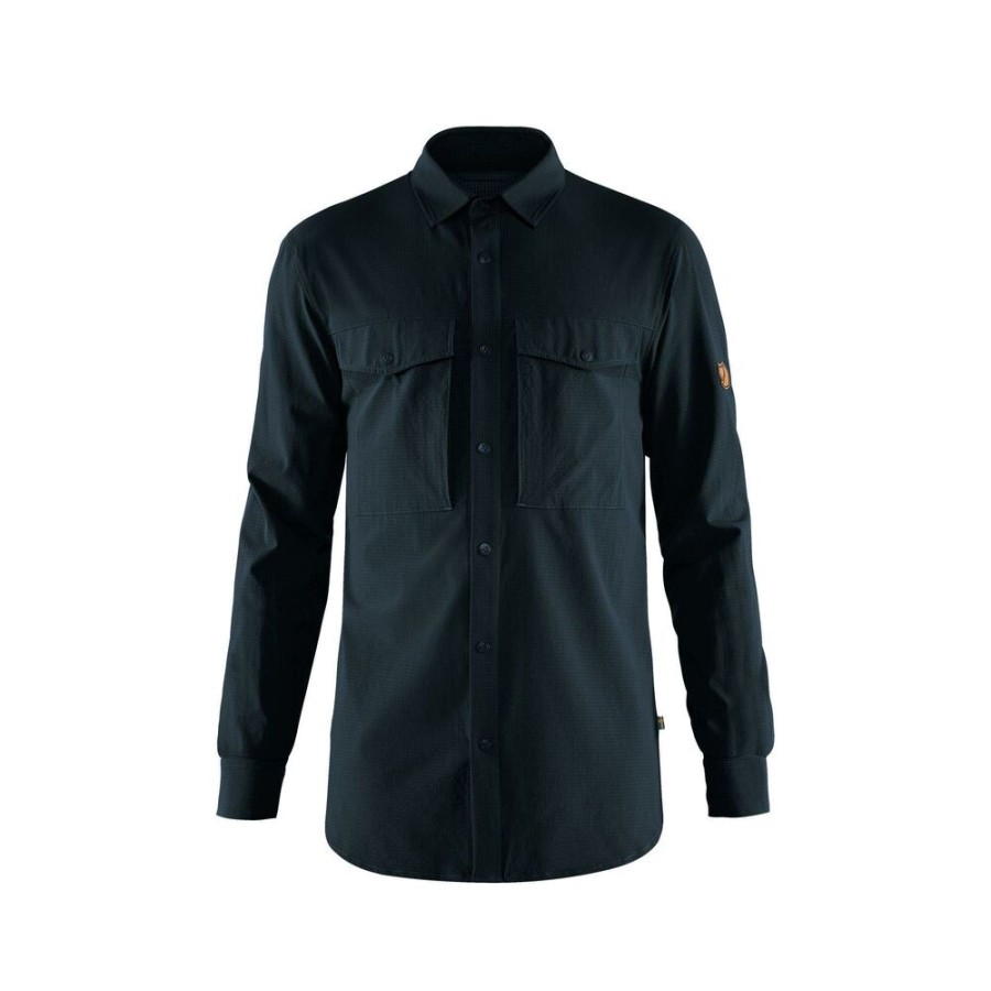 Outdoor Clothing FJALLRAVEN | Fjallraven Abisko Trekking Shirt M Dark Navy