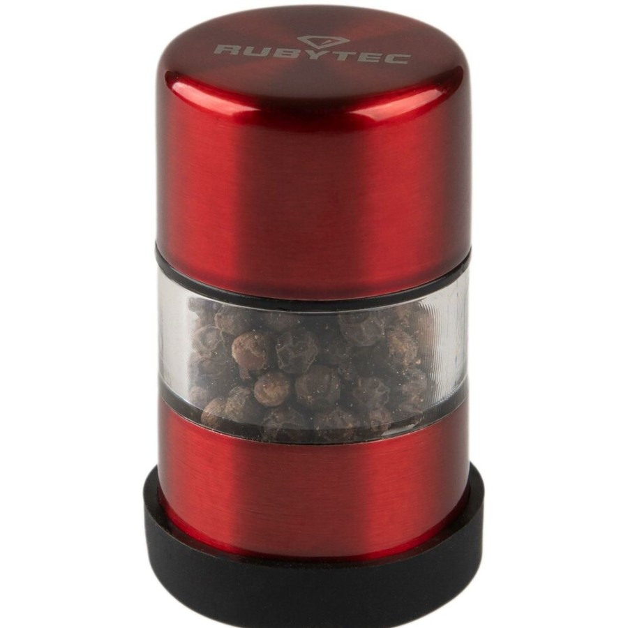 Kamperen RUBYTEC | Rubytec Spicy Mini Salt & Pepper Mill Silver