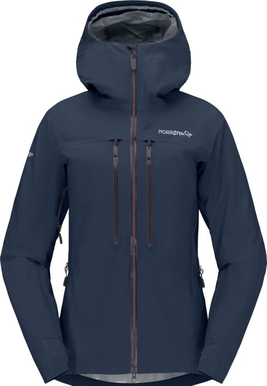 Outdoor Clothing NORRONA | Norrona Trollveggen Gore-Tex Pro Light Jacket W'S Indigo Night/Indi