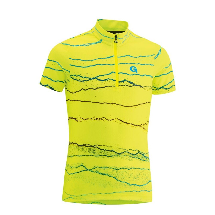 Outdoor Clothing GONSO | Gonso Triest Bike Shirt Ss Hz Kids Safety-Yellow