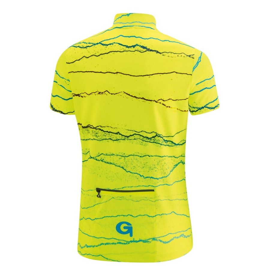 Outdoor Clothing GONSO | Gonso Triest Bike Shirt Ss Hz Kids Safety Yellow