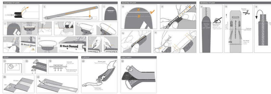 Mountain Sports & Winter Sports BLACK DIAMOND | Black Diamond Sts Tail Straps Several