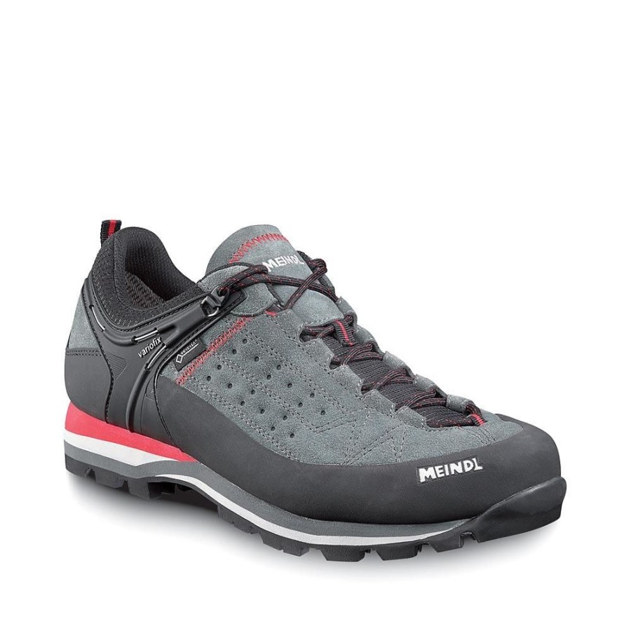 Shoes MEINDL | Meindl Literock Gtx Sturdy Walking Shoe Granit/Rot