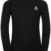 Outdoor Clothing ODLO | Odlo Bl Top Crew Neck L/S Kids 159229 Black