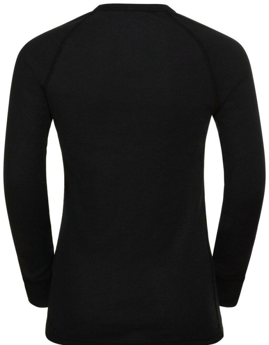 Outdoor Clothing ODLO | Odlo Bl Top Crew Neck L/S Kids 159229 Black