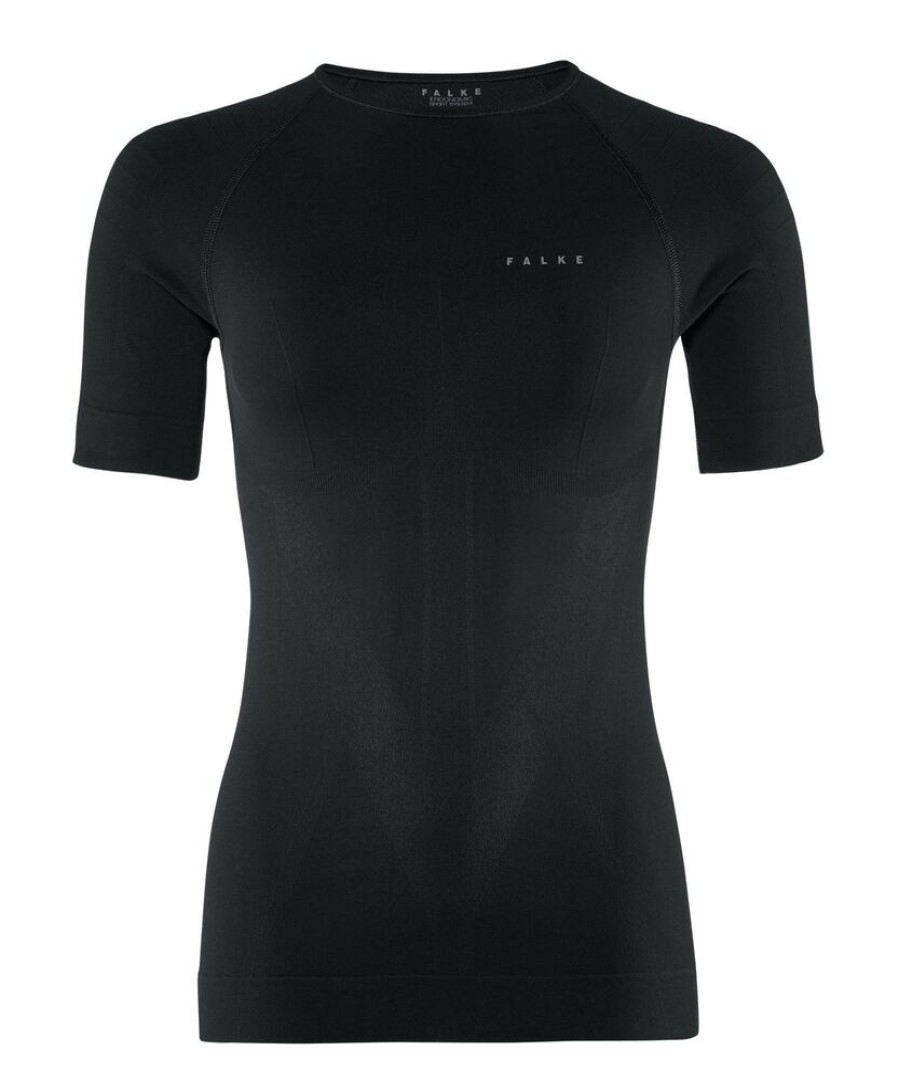 Outdoor Clothing FALKE | Falke Warm Shortsleeved Shirt Women Comfort 39112 Black