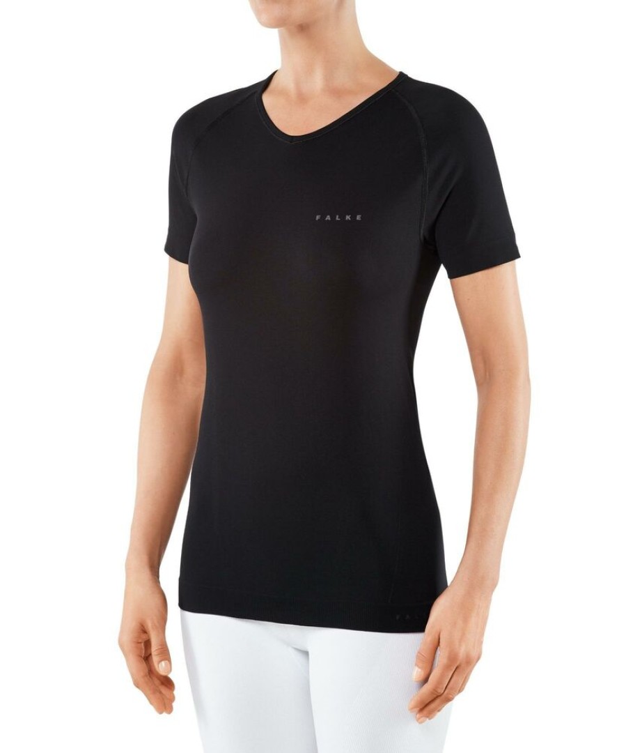 Outdoor Clothing FALKE | Falke Warm Shortsleeved Shirt Women Comfort 39112 Black